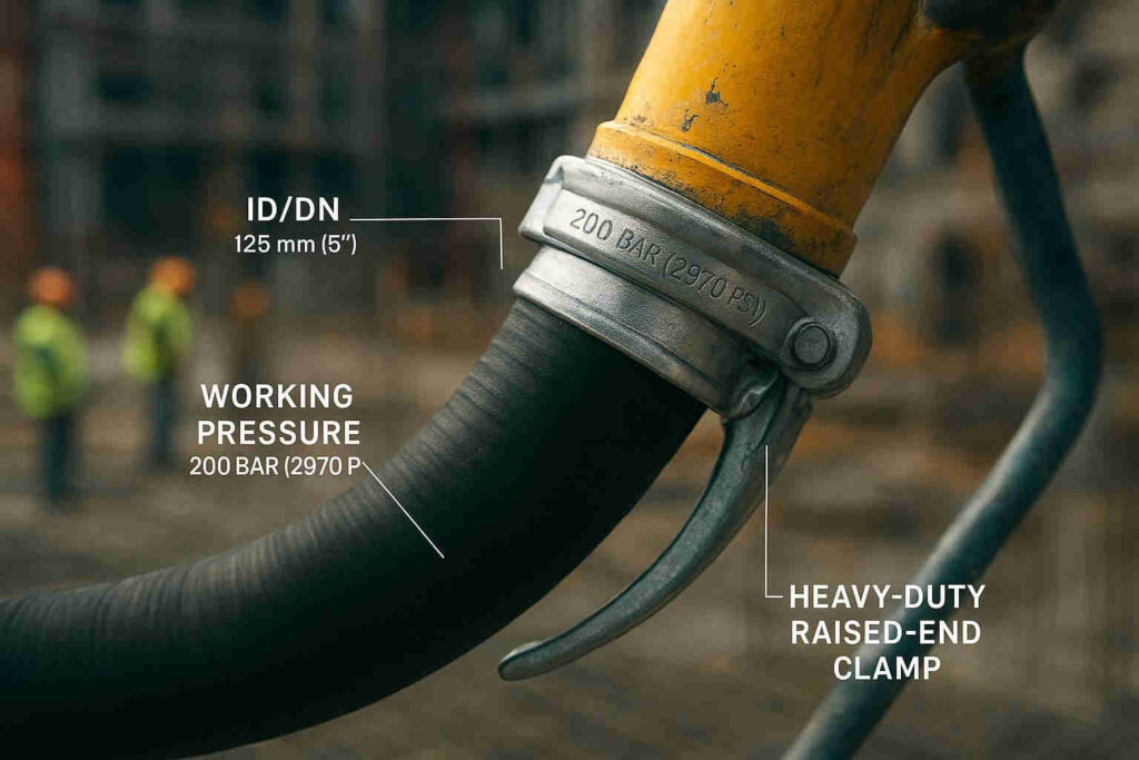 Concrete pump hose pipe